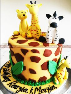 Animals Custom Fondant Cake