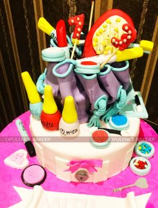 Makeup Themed Cake in 4 Pounds