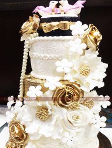 3 Tiers Wedding Fondant Cake