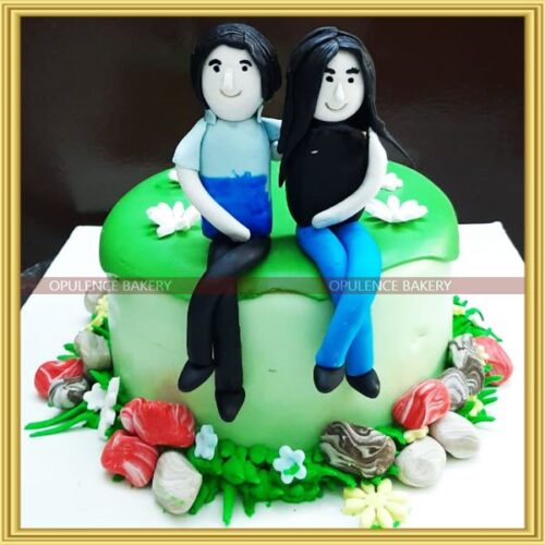 Couple Theme Cake