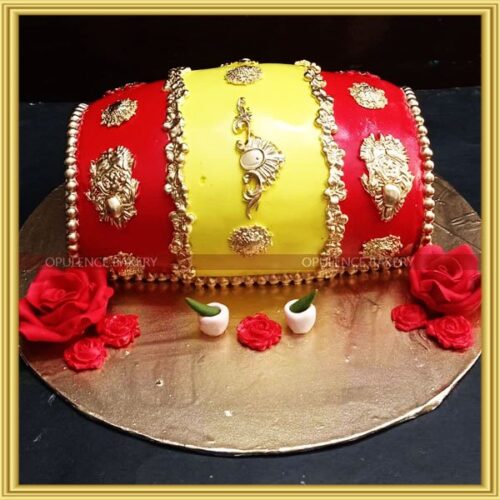 Dholak Cake For Mehndi