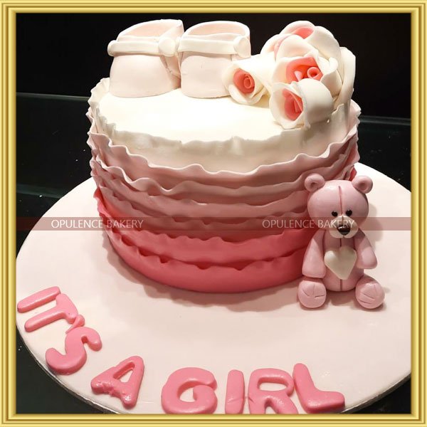 Welcome Baby Girl Cake | Order Custom Cakes Online in Bangalore‌ – Liliyum  Patisserie & Cafe