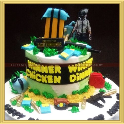 pubg fondant cake