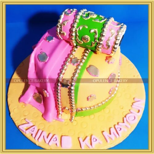 Dholak Cake For Mehndi