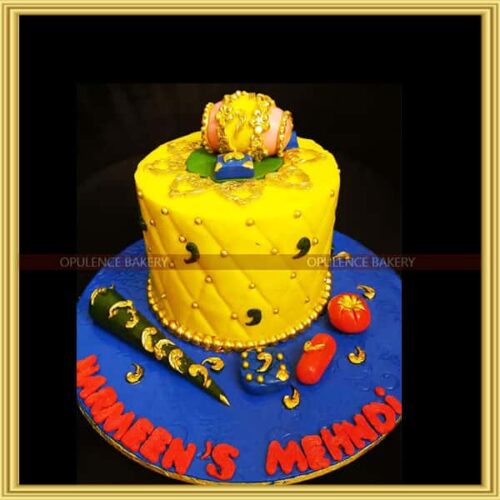 Dholak Cake For Mayun