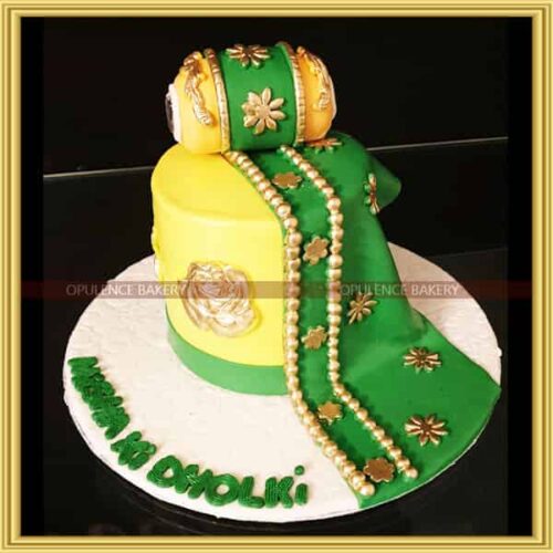 Dholak Cake For Mayun