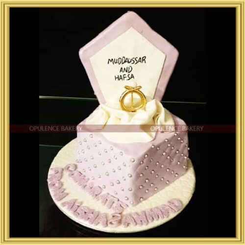 Engagement Ring Box Cake