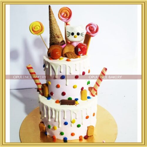 Hello Kitty Cake For Baby Girls