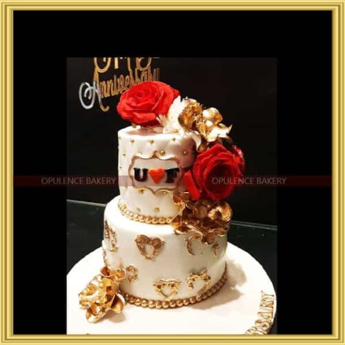 Wedding Anniversary Cake For Couple