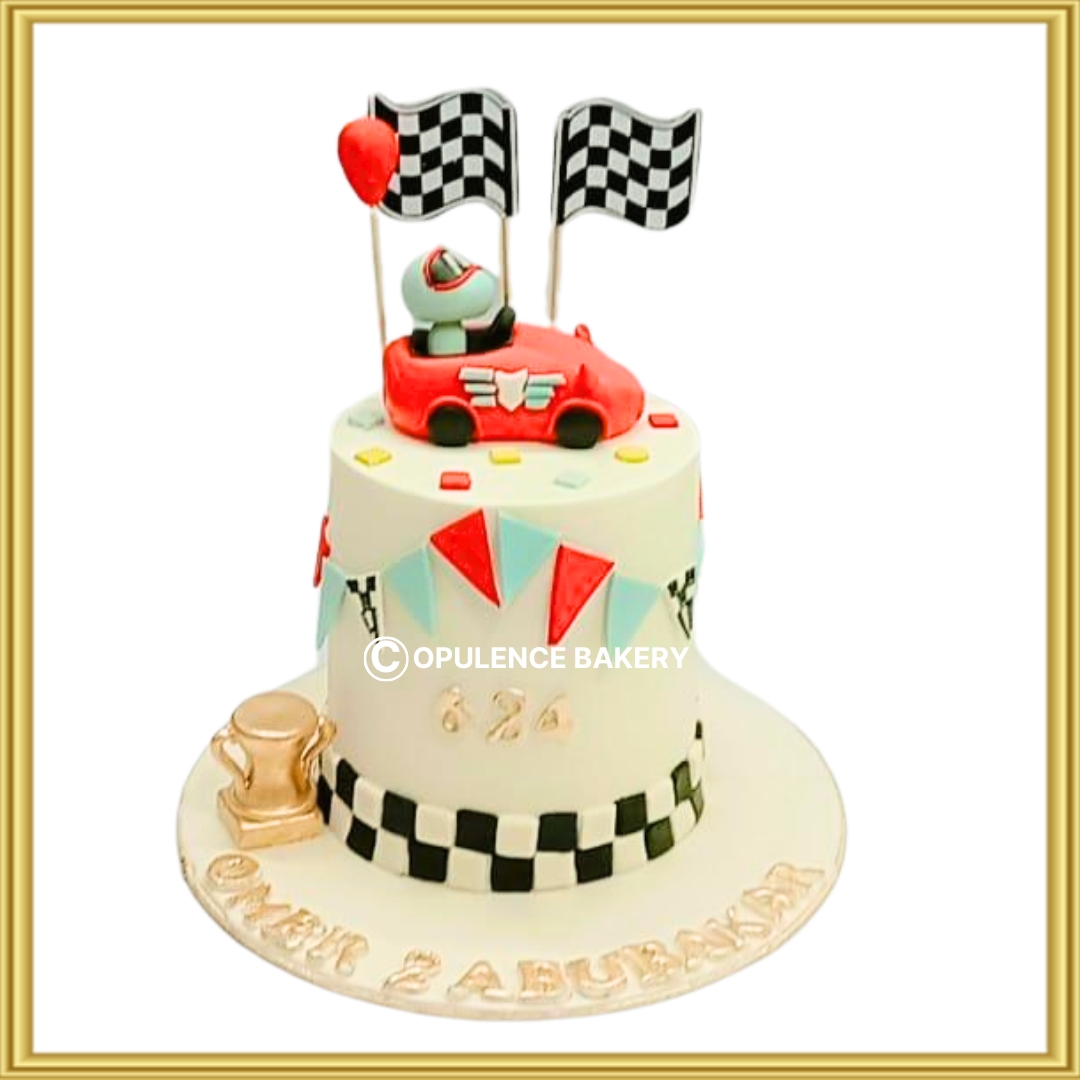 Car Race Birthday Cake
