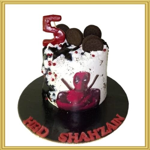 Deadpool Birthday Cake